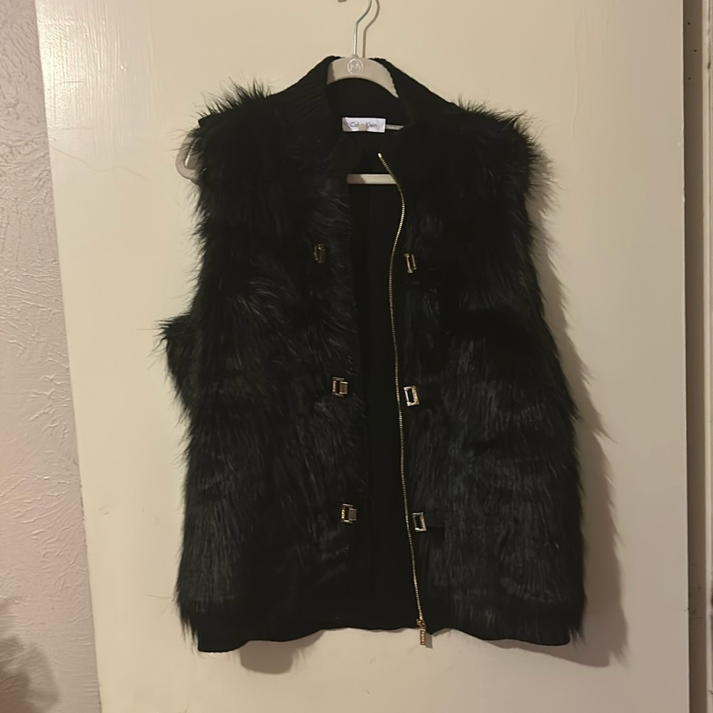 Faux fur vest